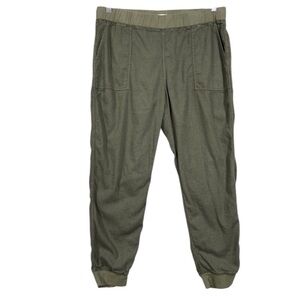 Faherty Linen Blend Pull On Jogger Pant Size L Green